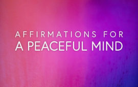 affirmations for a peaceful mind